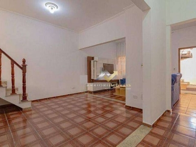 Sobrado com 3 dormitórios, 125 m² - venda por R$ 650.000 ou aluguel por R$ 3.800/mês - Vila Assunção - Santo André/SP