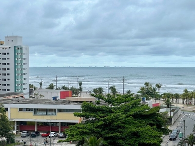 Apartamento vista total para o mar 1 dormitório com elevador - Praia Grande - SP