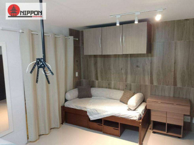 Studio com 1 dormitório para alugar, 37 m² por r$ 2.450/mês - vila rio de janeiro - guarulhos/sp