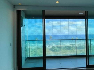 Apartamento alto padrão, fino acabamento, 242m², frente mar, 4/4, suíte master, nascente t