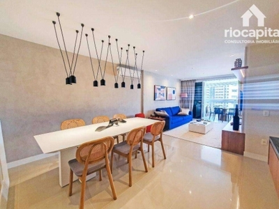 Apartamento com 3 quartos à venda, 110 m² por r$ 1.027.000 - barra da tijuca - rio de janeiro/rj