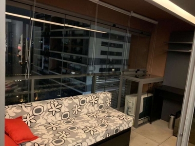 Apartamento studio no brooklin com 45m² , 1 dormitório, 1 banheiro, 1 suíte - são paulo - sp