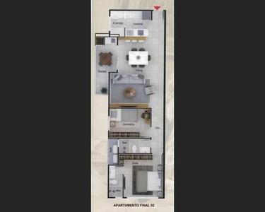 Apartamento à venda com 2 dormitórios em América, Joinville cod:KA1122