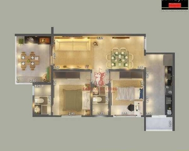 Apartamento com 2 dormitórios à venda, 69 m² por R$ 348.600,00 - Canto do Forte - Praia Gr