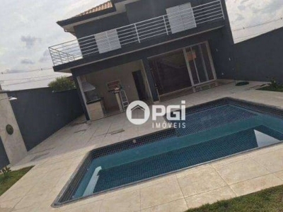 Casa com 3 dormitórios para alugar, 245 m² por r$ 6.365,00/mês - bonfim paulista - ribeirão preto/sp