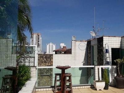 Cobertura a venda com 3 dormitórios no Campo Grande, Santos