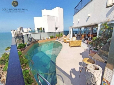 Cobertura Penthouse para Venda em Guarujá, Astúrias, 4 dormitórios, 4 suítes, 6 banheiros, 4 vagas