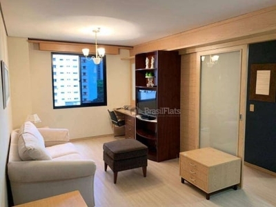 Flat com 1 dormitório para alugar, 32 m² por R$ 2.000/mês - Moema - São Paulo/SP
