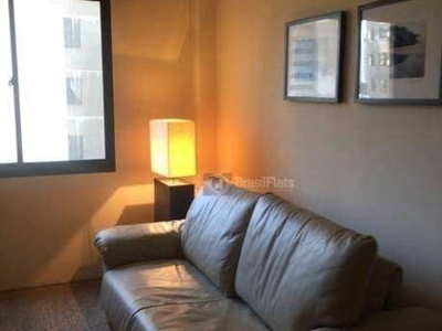 Flat com 1 dormitório para alugar, 37 m² por R$ 1.400,00/mês - Moema - São Paulo/SP