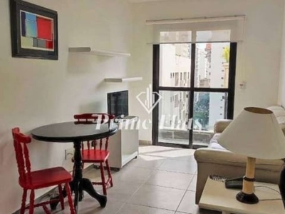 Flat disponível para locação no columbia residence no jardim paulista, com 40m², 1 dormitório e 1 vaga