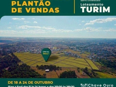 Loteamento Turim lotes á partir de 360m²