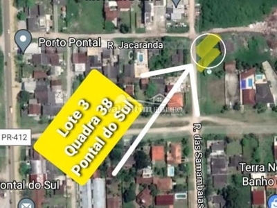 Terreno à venda na jacaranda, Pontal do Sul, Pontal do Paraná por R$ 135.000
