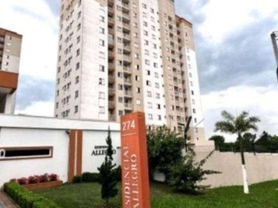 Apartamento com 2 dormitórios à venda, 48 m² por r$ 299.000,00 - pinheirinho - curitiba/pr