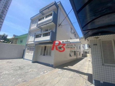 Apartamento com 2 dormitórios à venda, 98 m² por r$ 425.000,00 - gonzaga - santos/sp