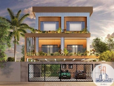 Casa com 2 dormitórios à venda, 57 m² por r$ 340.000,00 - vila guilhermina - praia grande/sp