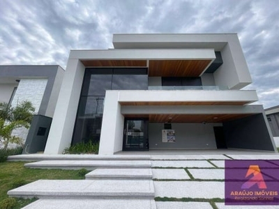 Casa de luxo arquitetura moderna com 5 suítes à venda, 440 m² condomínio jardim do golfe sjcampos/sp.