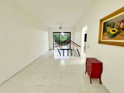 Locação anual - apartamento com 2 dormitórios para alugar, 110 m² por r$ 4.000/mês - praia das pitangueiras - guarujá/sp