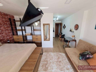 Studio com 1 dormitório, 37 m² - venda por r$ 310.000,00 ou aluguel por r$ 2.700,01/mês - centro - guarulhos/sp