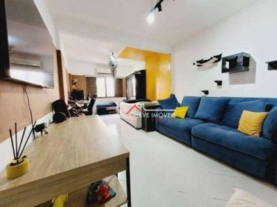 Studio com 1 dormitório à venda, 46 m² por r$ 308.500,00 - boqueirão - santos/sp