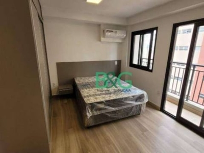 Studio com 1 dormitório para alugar, 28 m² por r$ 3.596/mês - perdizes - são paulo/sp