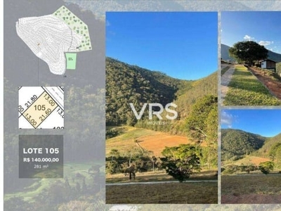 Terreno à venda, 281 m² por r$ 140.000,00 - sebastiana - teresópolis/rj