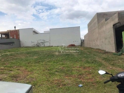 Terreno à venda, 301 m² por r$ 405.000,00 - condomínio residencial piemonte - indaiatuba/sp