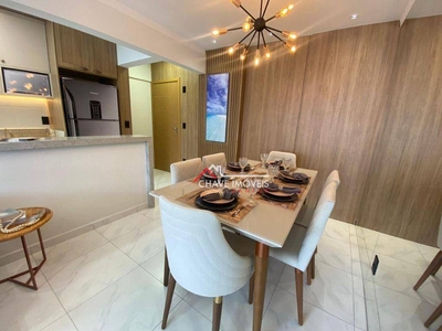 Apartamento em Vila Guilhermina, Praia Grande/SP de 70m² 2 quartos à venda por R$ 380.000,00