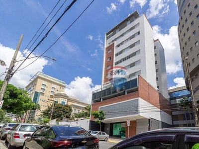 Apartamento 1 quarto, 1 vaga, área privativa, à venda R$610.000,00-Lourdes/BH