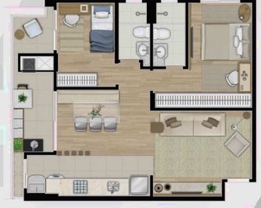 Apartamento 2 quartos no Alto da Gloria Condominio Vila Glória face oeste