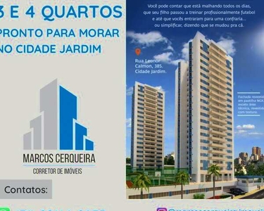 Apartamento 3 Quartos Cidade Jardim, novo, lazer completo - Salvador - BA