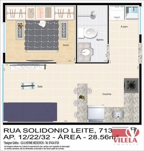 Apartamento com 1 dormitório à venda, 29 m² por R$ 215.000,00 - Vila Ema - São Paulo/SP