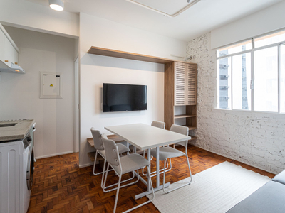 Apartamento com 1 Quarto para alugar, 27m² - Pinheiros
