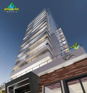 Apartamento com 2 dormitórios à venda, 70 m² por R$ 370.000,00 - Maracanã - Praia Grande/S