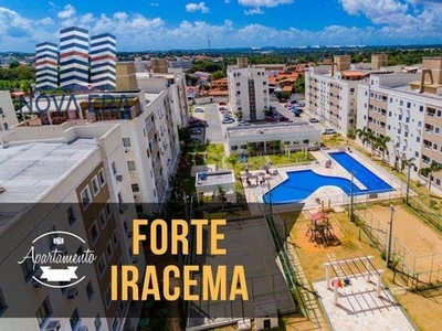 Apartamento com 2 dormitórios para alugar, 52 m² por R$ 1.580,00/mês - Messejana - Fortale