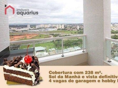 Cobertura com 4 dormitórios à venda, 238 m² por R$ 1.850.000,00 - Jardim Aquarius - São Jo