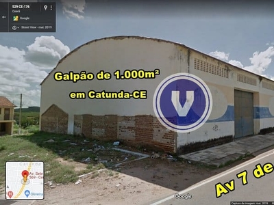 Galpão em Centro, Catunda/CE de 1000m² à venda por R$ 349.392,00