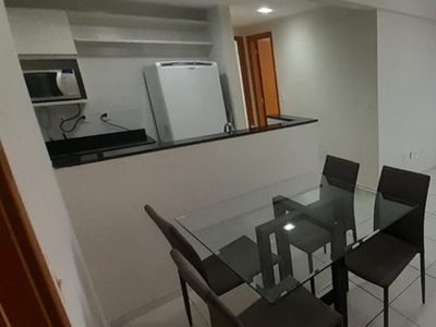 Porto Madeiro em Lagoa Nova com 2/4 1 Suite - Semi Mobiliado, Andar Alto