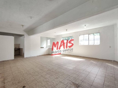 Salão em Vila Matias, Santos/SP de 72m² para locação R$ 1.550,00/mes