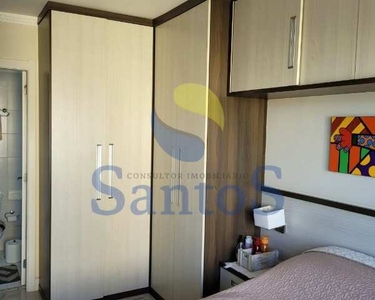 Santos vende TODO MOBILIADO!!!! Apartamento 75m², 3 dormitórios, 1 suíte, 1 vaga no Cristo