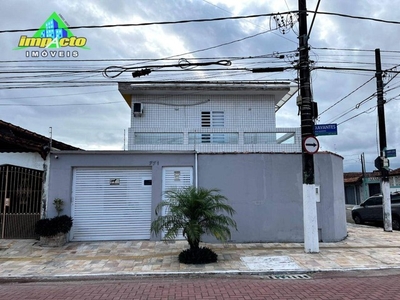 Sobrado com 3 dormitórios à venda, 119 m² por R$ 750.000,00 - Tupi - Praia Grande/SP