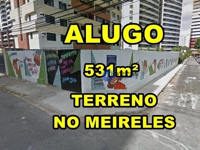 Terreno em Meireles, Fortaleza/CE de 531m² para locação R$ 10.000,00/mes