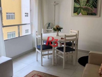 Apartamento à venda, 45 m² por r$ 430.000,00 - gonzaga - santos/sp