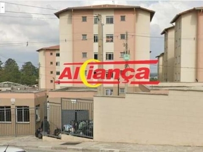 Apartamento com 2 dormitórios para alugar, 49,63 m² - bairro jardim são domingos - guarulhos/sp por