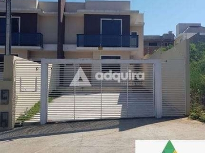 Sobrado para locação 3 quartos, 1 suite, 2 vagas, 90m², estrela, ponta grossa - pr