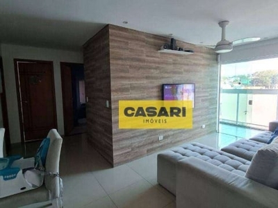 Cobertura com 3 dormitórios à venda, 164 m² - paulicéia - são bernardo do campo/sp