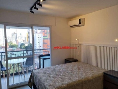 Studio com 1 dormitório para alugar, 31 m² por r$ 4.000,00/mês - vila mariana - são paulo/sp