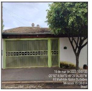 Casa em Residencial Parque Das Flores, Mirassol/SP de 200m² 3 quartos à venda por R$ 179.000,00