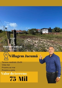 Terreno em Villagem Jacumã, Conde/PB de 10m² à venda por R$ 75.000,00