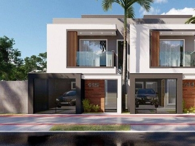 Casa duplex geminada com 3 dormitórios à venda, 100 m² por R$ 600.000 - Morada de Laranjei