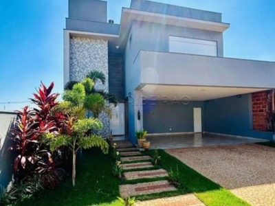 Casa em condomínio fechado com 3 quartos para alugar na rua gil vicente da silva parisi, jardim valência, ribeirão preto, 225 m2 por r$ 6.000